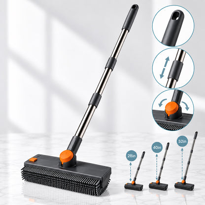 Brosse de nettoyage et raclette 3 en 1 à long manche